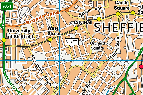 S1 4FT map - OS VectorMap District (Ordnance Survey) S1 4FT map - OS VectorMap District (Ordnance Survey)