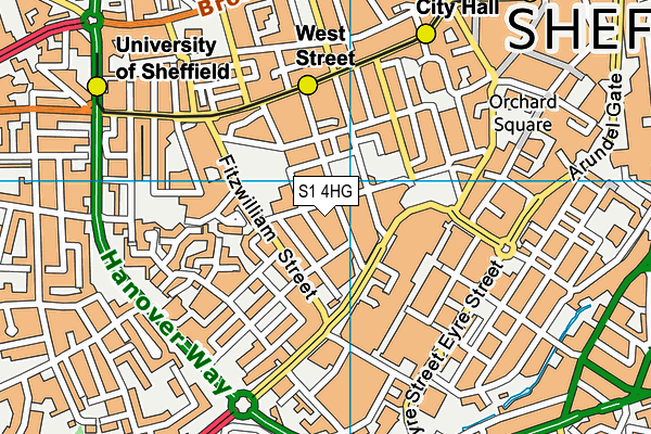 S1 4HG map - OS VectorMap District (Ordnance Survey) S1 4HG map - OS VectorMap District (Ordnance Survey)