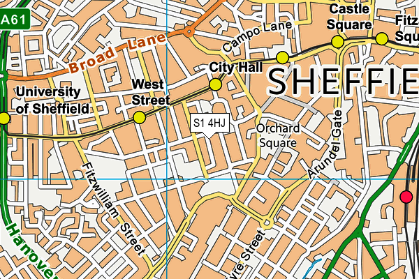 S1 4HJ map - OS VectorMap District (Ordnance Survey) S1 4HJ map - OS VectorMap District (Ordnance Survey)