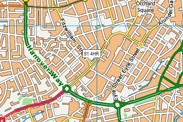 S1 4HR map - OS VectorMap District (Ordnance Survey) S1 4HR map - OS VectorMap District (Ordnance Survey)