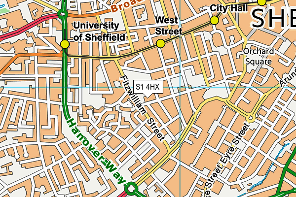 S1 4HX map - OS VectorMap District (Ordnance Survey) S1 4HX map - OS VectorMap District (Ordnance Survey)