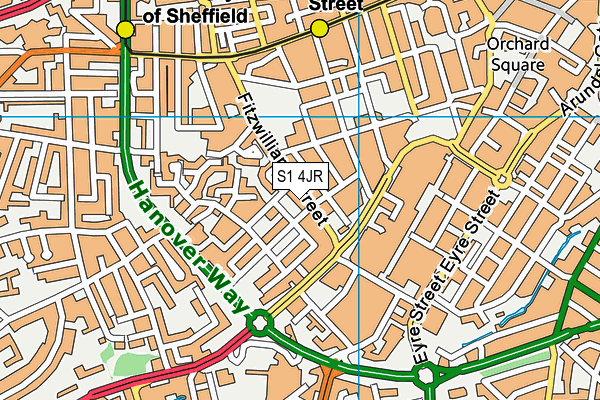 S1 4JR map - OS VectorMap District (Ordnance Survey) S1 4JR map - OS VectorMap District (Ordnance Survey)