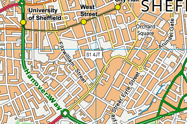 S1 4JT map - OS VectorMap District (Ordnance Survey) S1 4JT map - OS VectorMap District (Ordnance Survey)