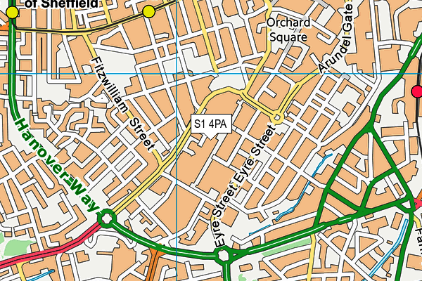 S1 4PA map - OS VectorMap District (Ordnance Survey) S1 4PA map - OS VectorMap District (Ordnance Survey)