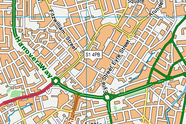 S1 4PB map - OS VectorMap District (Ordnance Survey) S1 4PB map - OS VectorMap District (Ordnance Survey)