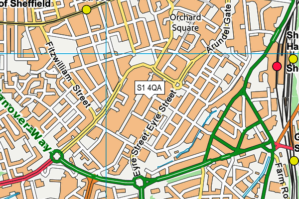 S1 4QA map - OS VectorMap District (Ordnance Survey) S1 4QA map - OS VectorMap District (Ordnance Survey)