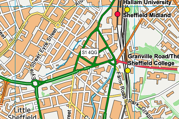 S1 4QG map - OS VectorMap District (Ordnance Survey) S1 4QG map - OS VectorMap District (Ordnance Survey)