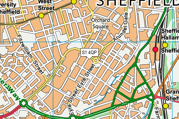 S1 4QP map - OS VectorMap District (Ordnance Survey) S1 4QP map - OS VectorMap District (Ordnance Survey)