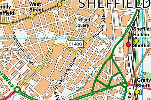 S1 4QQ map - OS VectorMap District (Ordnance Survey) S1 4QQ map - OS VectorMap District (Ordnance Survey)