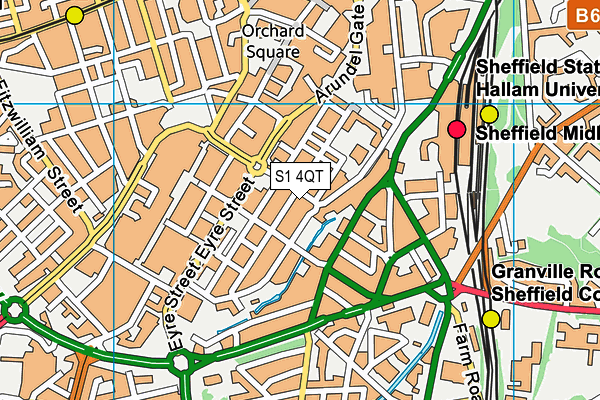 S1 4QT map - OS VectorMap District (Ordnance Survey) S1 4QT map - OS VectorMap District (Ordnance Survey)
