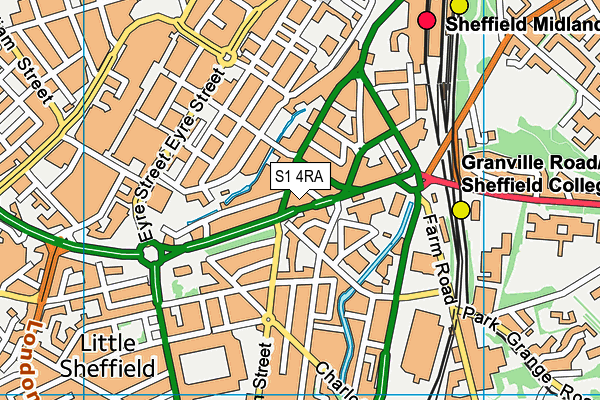 S1 4RA map - OS VectorMap District (Ordnance Survey) S1 4RA map - OS VectorMap District (Ordnance Survey)
