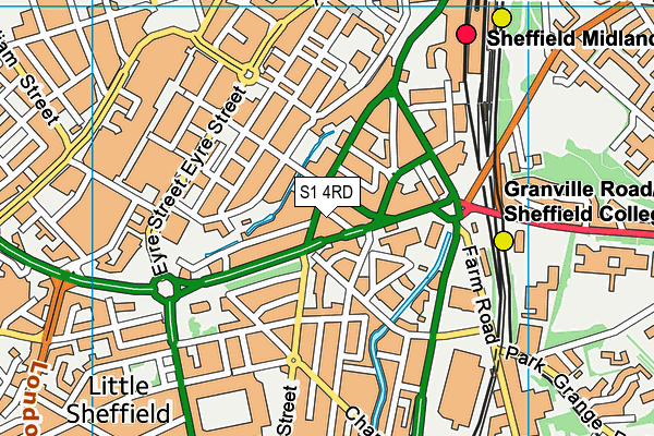 S1 4RD map - OS VectorMap District (Ordnance Survey) S1 4RD map - OS VectorMap District (Ordnance Survey)
