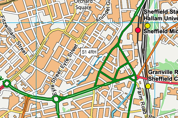 S1 4RH map - OS VectorMap District (Ordnance Survey) S1 4RH map - OS VectorMap District (Ordnance Survey)
