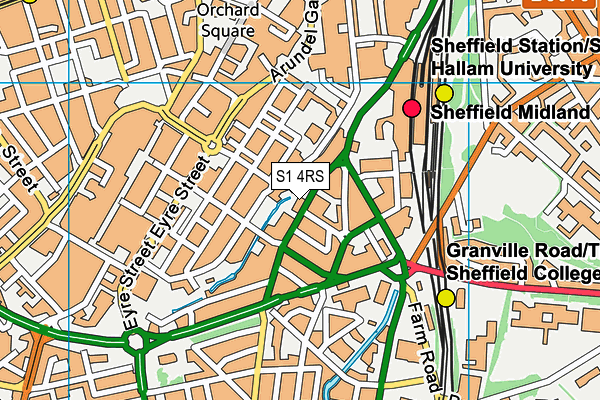 S1 4RS map - OS VectorMap District (Ordnance Survey) S1 4RS map - OS VectorMap District (Ordnance Survey)