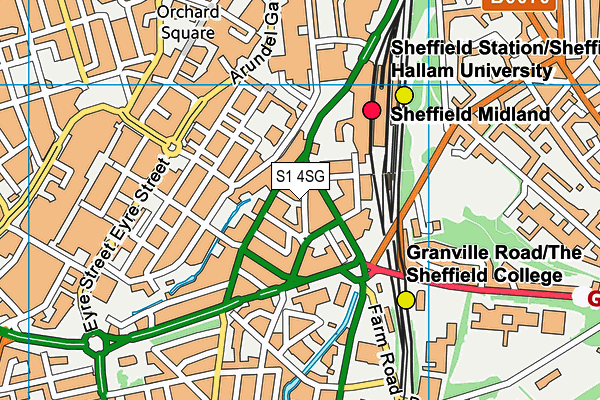 S1 4SG map - OS VectorMap District (Ordnance Survey) S1 4SG map - OS VectorMap District (Ordnance Survey)