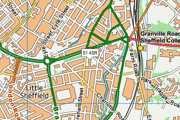 S1 4SR map - OS VectorMap District (Ordnance Survey) S1 4SR map - OS VectorMap District (Ordnance Survey)