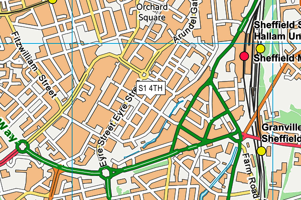 S1 4TH map - OS VectorMap District (Ordnance Survey) S1 4TH map - OS VectorMap District (Ordnance Survey)