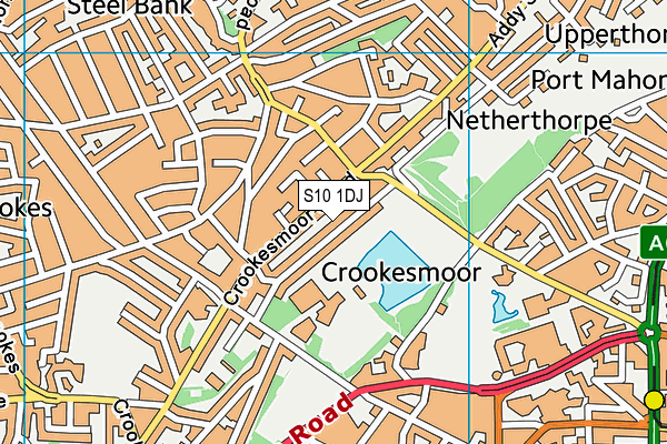 S10 1DJ map - OS VectorMap District (Ordnance Survey) S10 1DJ map - OS VectorMap District (Ordnance Survey)