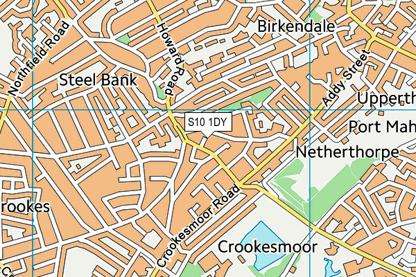 S10 1DY map - OS VectorMap District (Ordnance Survey) S10 1DY map - OS VectorMap District (Ordnance Survey)