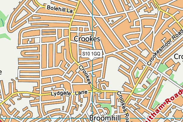 S10 1GQ map - OS VectorMap District (Ordnance Survey) S10 1GQ map - OS VectorMap District (Ordnance Survey)