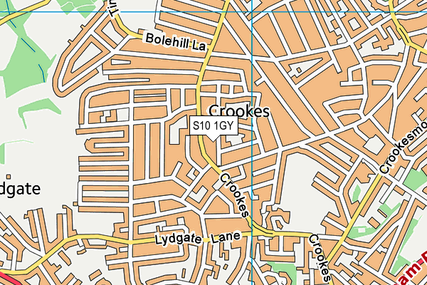 S10 1GY map - OS VectorMap District (Ordnance Survey) S10 1GY map - OS VectorMap District (Ordnance Survey)