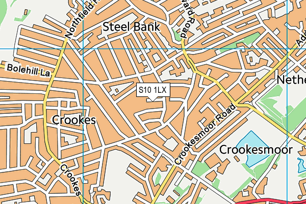 S10 1LX map - OS VectorMap District (Ordnance Survey) S10 1LX map - OS VectorMap District (Ordnance Survey)