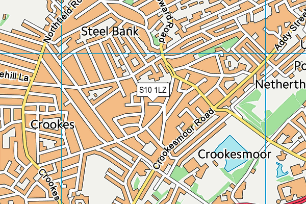 S10 1LZ map - OS VectorMap District (Ordnance Survey) S10 1LZ map - OS VectorMap District (Ordnance Survey)