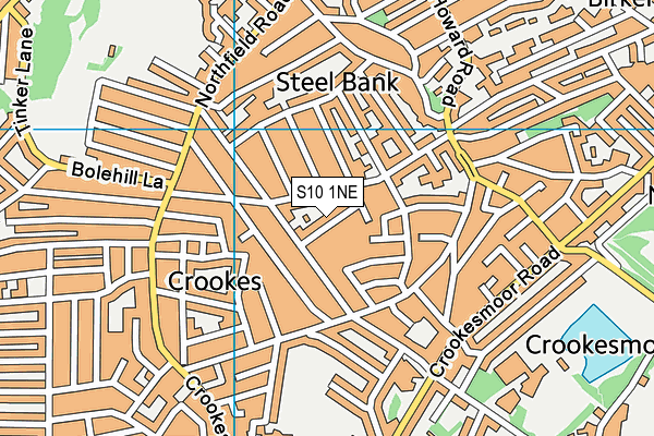 S10 1NE map - OS VectorMap District (Ordnance Survey) S10 1NE map - OS VectorMap District (Ordnance Survey)