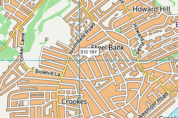 S10 1NY map - OS VectorMap District (Ordnance Survey) S10 1NY map - OS VectorMap District (Ordnance Survey)