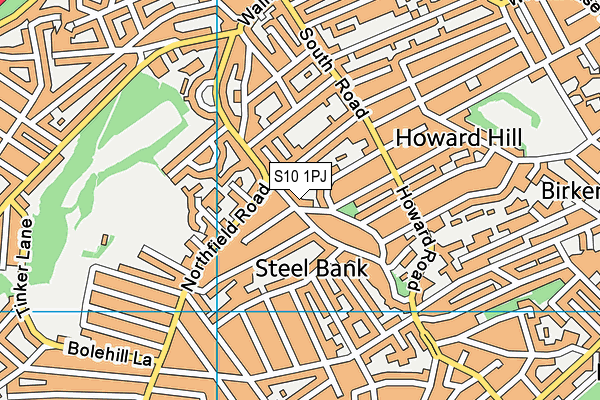 S10 1PJ map - OS VectorMap District (Ordnance Survey) S10 1PJ map - OS VectorMap District (Ordnance Survey)