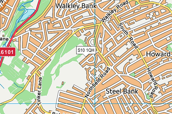 S10 1QH map - OS VectorMap District (Ordnance Survey) S10 1QH map - OS VectorMap District (Ordnance Survey)
