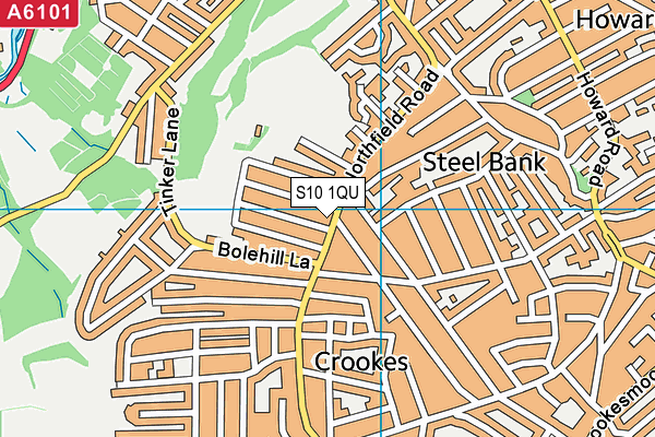 S10 1QU map - OS VectorMap District (Ordnance Survey) S10 1QU map - OS VectorMap District (Ordnance Survey)