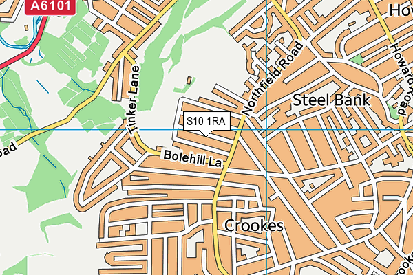 S10 1RA map - OS VectorMap District (Ordnance Survey) S10 1RA map - OS VectorMap District (Ordnance Survey)