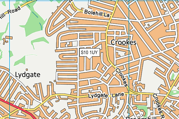 S10 1UY map - OS VectorMap District (Ordnance Survey) S10 1UY map - OS VectorMap District (Ordnance Survey)