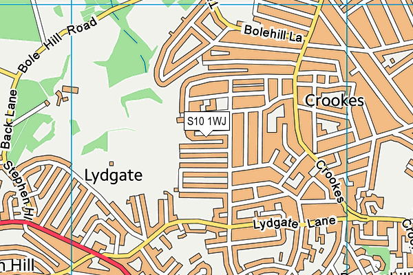 S10 1WJ map - OS VectorMap District (Ordnance Survey) S10 1WJ map - OS VectorMap District (Ordnance Survey)