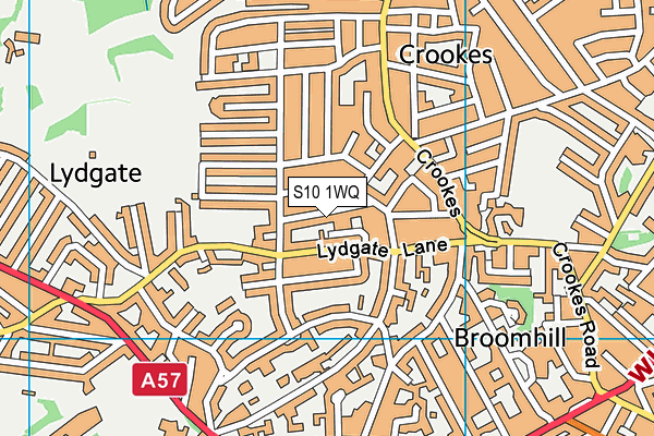 S10 1WQ map - OS VectorMap District (Ordnance Survey) S10 1WQ map - OS VectorMap District (Ordnance Survey)
