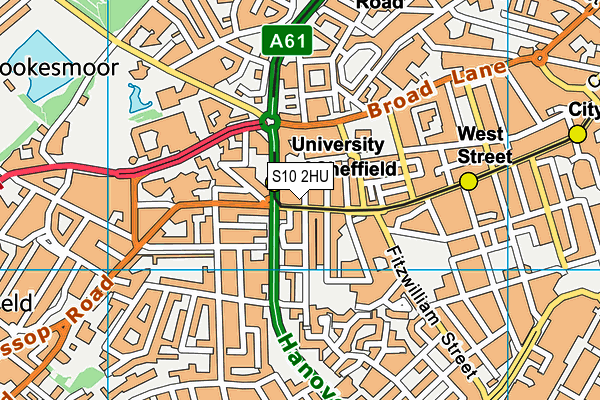 S10 2HU map - OS VectorMap District (Ordnance Survey) S10 2HU map - OS VectorMap District (Ordnance Survey)