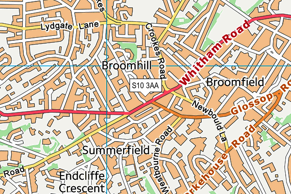 S10 3AA map - OS VectorMap District (Ordnance Survey) S10 3AA map - OS VectorMap District (Ordnance Survey)