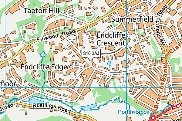 S10 3AJ map - OS VectorMap District (Ordnance Survey) S10 3AJ map - OS VectorMap District (Ordnance Survey)