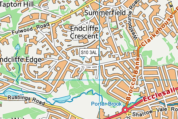 S10 3AL map - OS VectorMap District (Ordnance Survey) S10 3AL map - OS VectorMap District (Ordnance Survey)