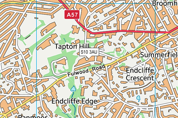 S10 3AU map - OS VectorMap District (Ordnance Survey) S10 3AU map - OS VectorMap District (Ordnance Survey)