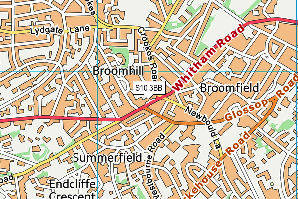 S10 3BB map - OS VectorMap District (Ordnance Survey) S10 3BB map - OS VectorMap District (Ordnance Survey)