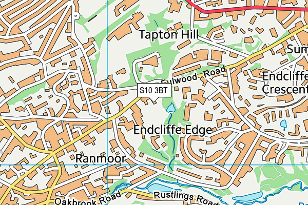 S10 3BT map - OS VectorMap District (Ordnance Survey) S10 3BT map - OS VectorMap District (Ordnance Survey)