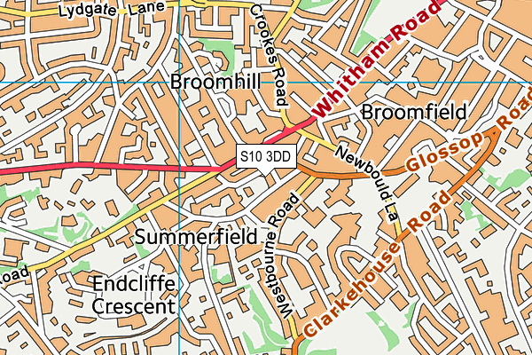 S10 3DD map - OS VectorMap District (Ordnance Survey) S10 3DD map - OS VectorMap District (Ordnance Survey)