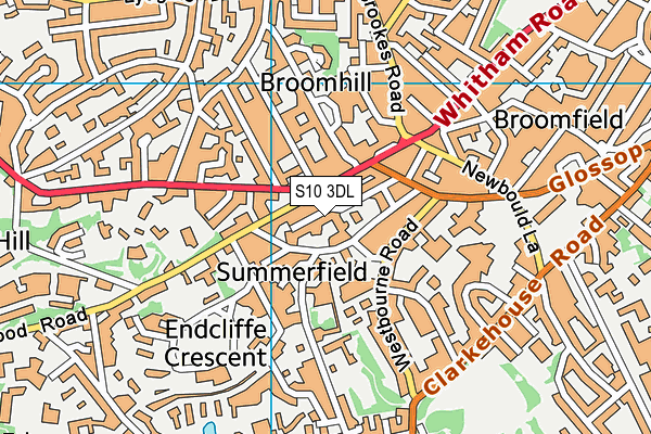 S10 3DL map - OS VectorMap District (Ordnance Survey) S10 3DL map - OS VectorMap District (Ordnance Survey)