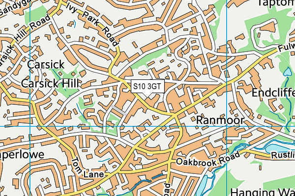 S10 3GT map - OS VectorMap District (Ordnance Survey) S10 3GT map - OS VectorMap District (Ordnance Survey)