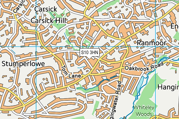 S10 3HN map - OS VectorMap District (Ordnance Survey) S10 3HN map - OS VectorMap District (Ordnance Survey)