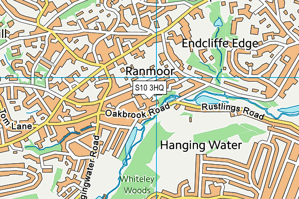S10 3HQ map - OS VectorMap District (Ordnance Survey)