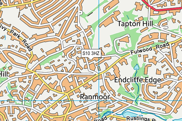 S10 3HZ map - OS VectorMap District (Ordnance Survey) S10 3HZ map - OS VectorMap District (Ordnance Survey)