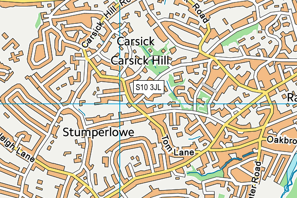 S10 3JL map - OS VectorMap District (Ordnance Survey) S10 3JL map - OS VectorMap District (Ordnance Survey)
